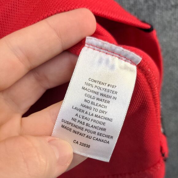 BRG Golf Men's Target Chip Ganassi Racing Polo Shirt Red Large Dry Tech - Picture 12 of 16